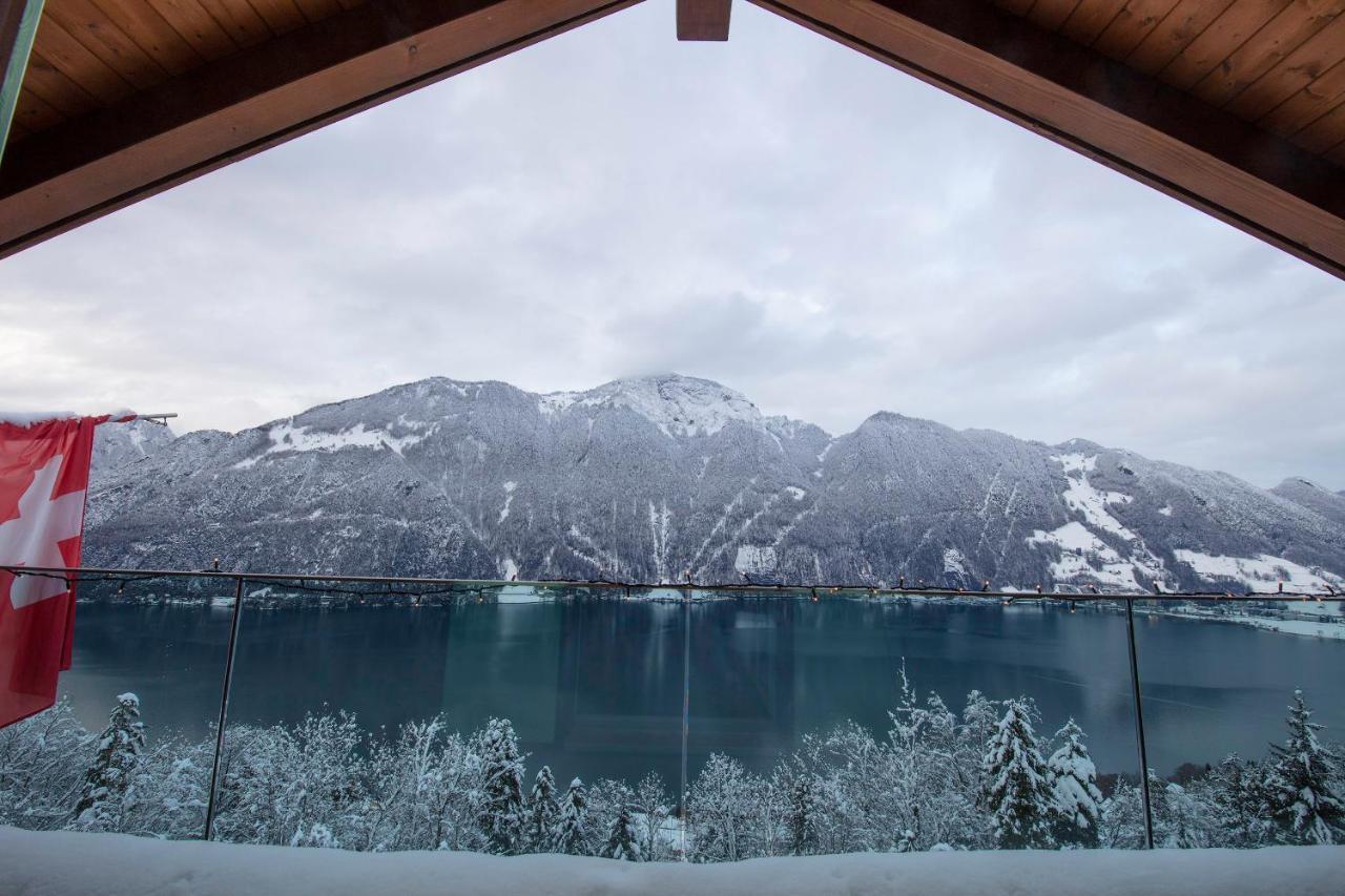 Exklusives Chalet Mit Traumhafter See- Und Bergsicht Seelisberg Zewnętrze zdjęcie