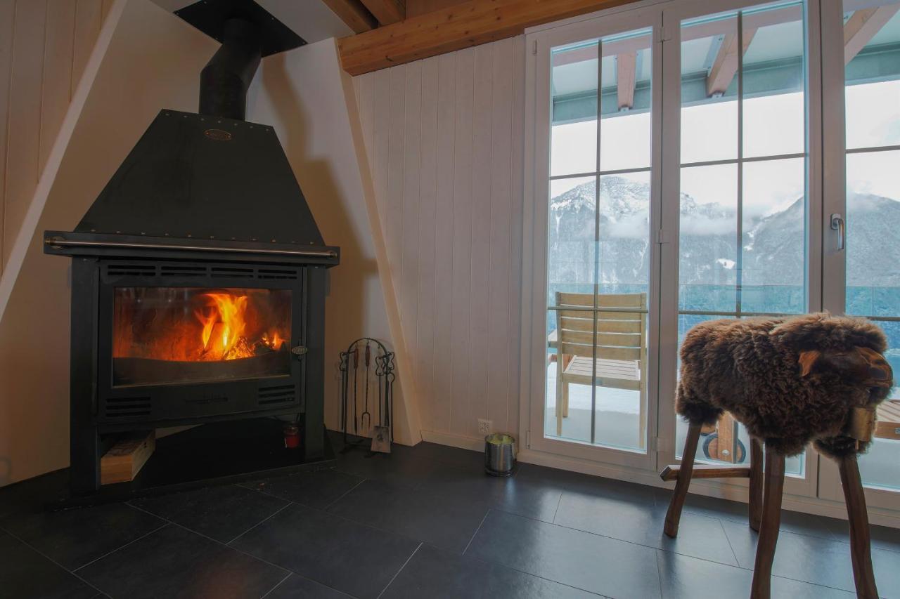 Exklusives Chalet Mit Traumhafter See- Und Bergsicht Seelisberg Zewnętrze zdjęcie